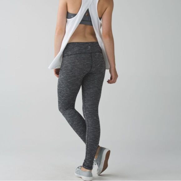 LULULEMON- EUC Wunder Under Coco Pique Luon Size 4 - Picture 2 of 9